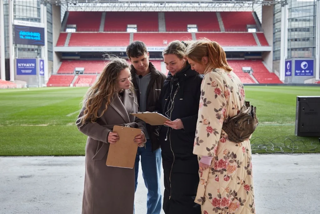 Mia Marslew sammen md Josefine, Mika Shultz og Jasmin Lind